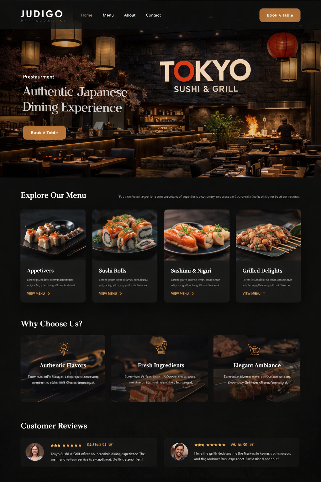 MenuStern dashboard for digital menus and restaurant websites